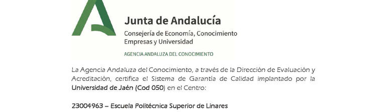 La Escuela Politécnica Superior de Linares, obtiene el Certificado del Programa Implanta